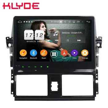 

Klyde 10.1" IPS 4G Android 9 Octa Core 4GB RAM 64GB ROM DSP BT Car DVD Multimedia Player Stereo For Toyota Yaris Vios 2013-2016