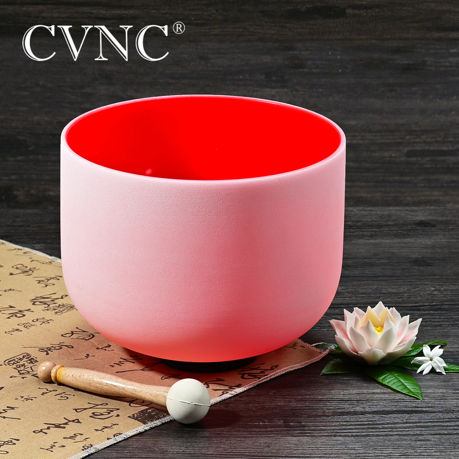 CVNC 8 дюймов C корневая чакра 440 Гц 432 Гц красный кварцевый кристалл поющая чаша
