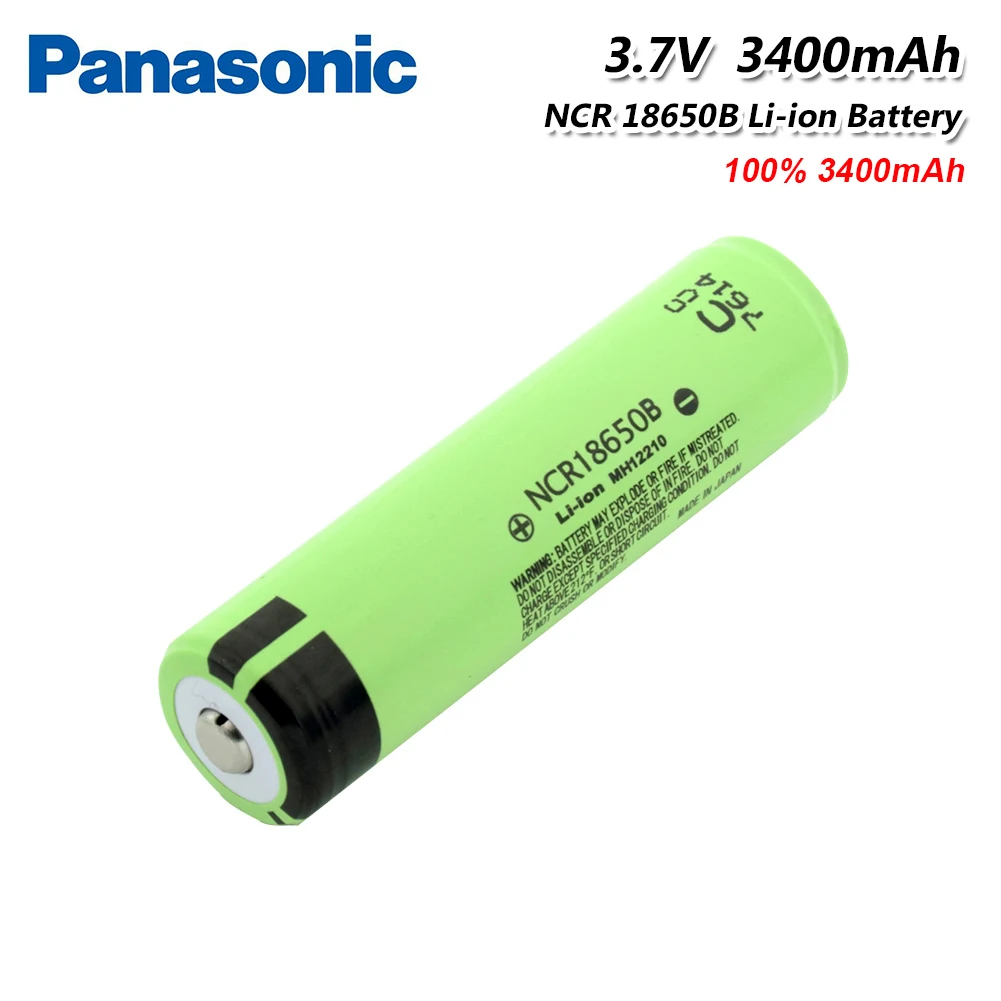 Panasonic 18650 3400mAh аккумулятор 3,7 V Li-Ion Rechargebale аккумулятор с PCB Защищенный NCR 18650B для фонарика игрушки