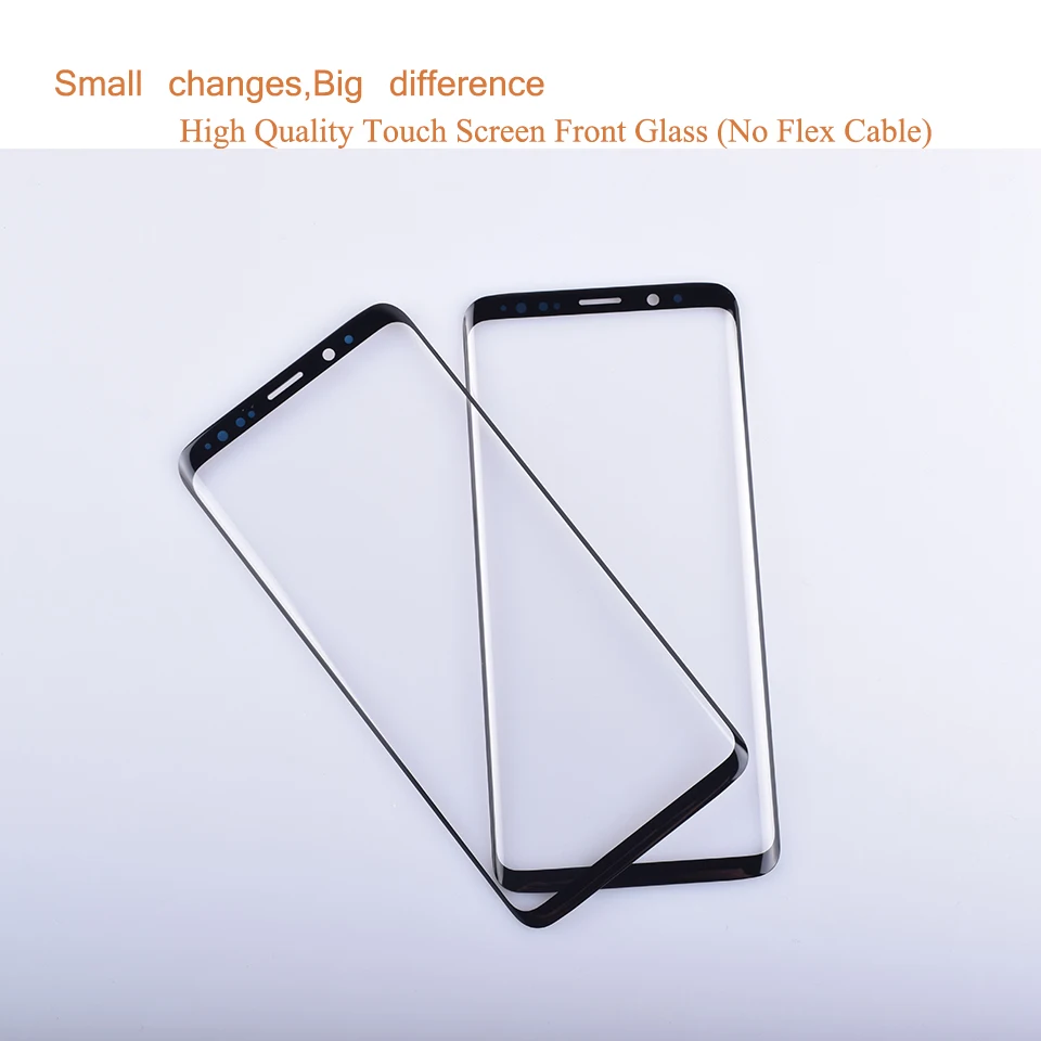 Для samsung Galaxy S9 G960 G960F SM-G960F S9 Plus G965F SM-G965F сенсорный экран передняя стеклянная панель внешняя стеклянная линза без lcd S9Plus