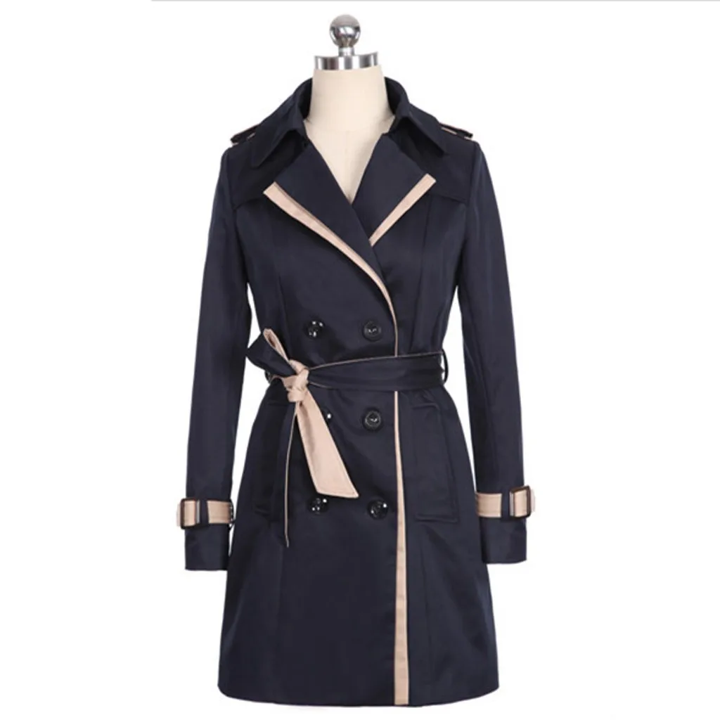 Зимнее женское пальто manteau femme hiver winter Autume с пуговицами на спине и бантом, ветровка, куртка, пальто abrigos mujer invierno
