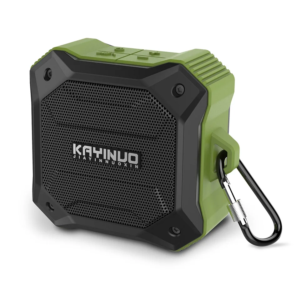KAYINUO IPX7 водонепроницаемый Мощный TWS Bluetooth Динамик Мощный беспроводной супер бас мощный портативный динамик boombox TF карта - Цвет: Армейский зеленый
