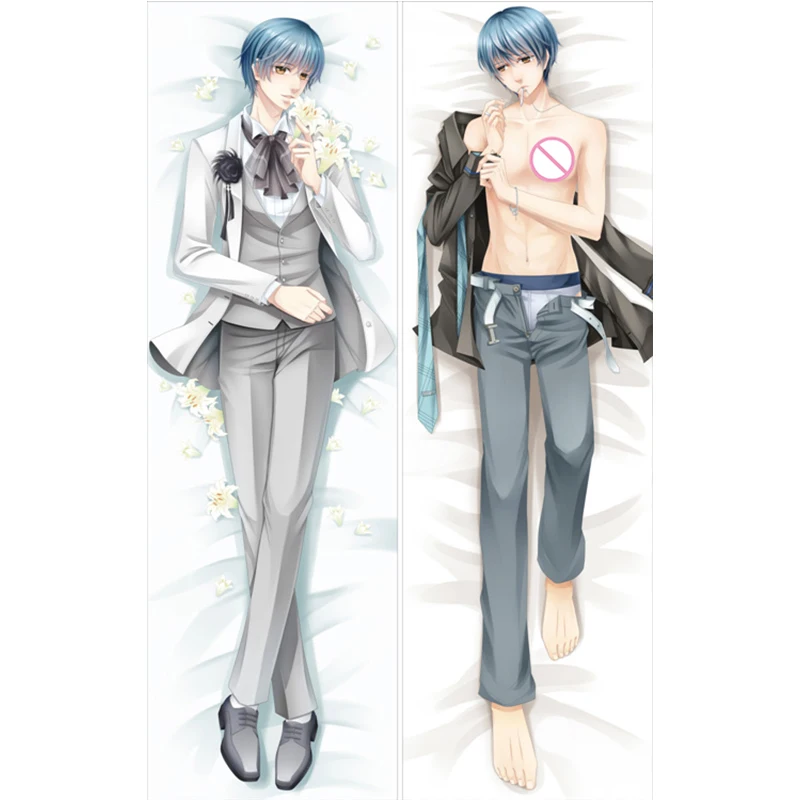 Anime Blue Hair Male Tsukimori Len Dakimakura Cover Cool Boy Kiniro No Koruda Bolster Hugs Body Pillowcase Pillow Case Aliexpress