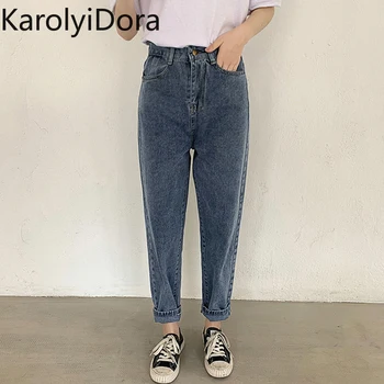 

Casual High Waist Women Jeans Slim Waist Harem Denim Pants 2020 Spring Summer Jeans Trousers Female Good Quality