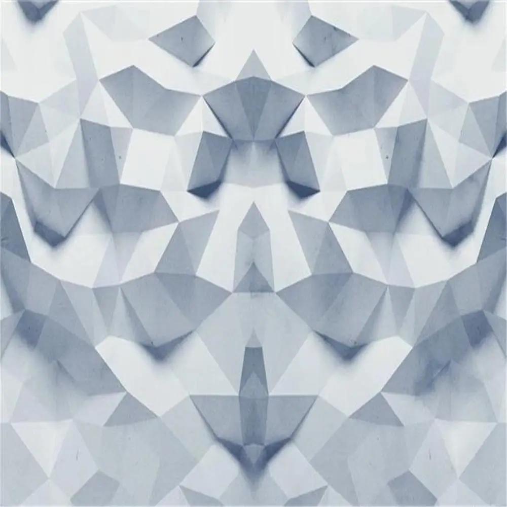 Красивый пейзаж обои серый синий 3d геометрические Стерео ТВ Фон Стена диван