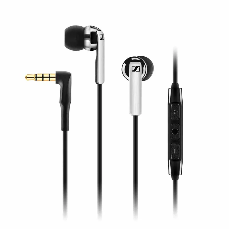 Белый Проводные наушники Sennheiser CX 2,00G 3,5 мм, стерео гарнитура с линейным управлением, спортивные наушники с глубоким басом и микрофоном для устройств Android - Цвет: Белый