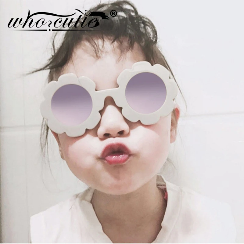 Солнцезащитные очки WHO CUTIE в круглой оправе UV400 S030 для маленьких детей