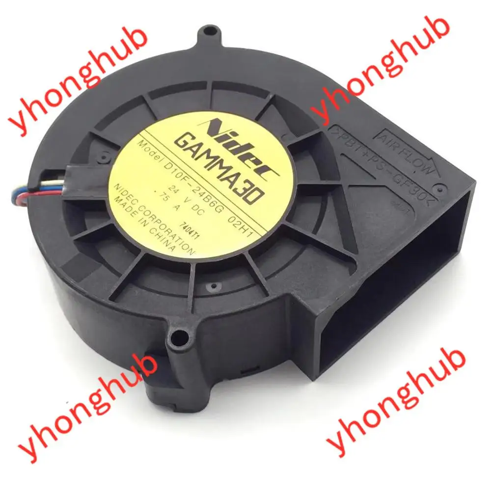 Nidec D10F 24B6G 02H1 сервер проектор охлаждающий вентилятор DC 24V 0.75A 97x97x33 мм 3