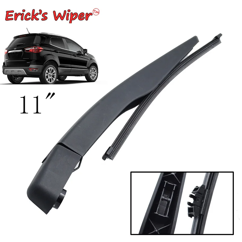 Erick's Wiper 11" Rear Wiper Blade & Arm Set Kit For Ford Ecosport Ii Mk2 2017 2021 Windshield