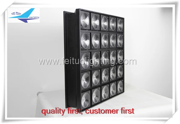 E-12pcs с чехлом 5x5 шт. Пиксельная Матрица светодиодная панель 25X30 Вт 4в1 rgbw led cob матрица света для ночного culb dj