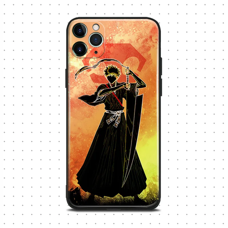 Kurosaki ichigo Отбеливатель Аниме для iPhone se 6 6s 7 8 plus x xr xs 11 pro max Мягкий силиконовый чехол