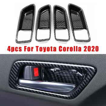 

4pcs Cover Trims Inner Door Handle For Toyota Corolla 2020 Parts Accessories
