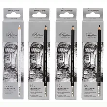 Белый уголь эскизная ручка cil 12 комплектов/черный эскизная ручка 12 комплектов