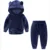 pajamas for girls Hooyi Boys Velvet Sport Suits Long Sleeves Clothing Set Pullover Hoodies Outfit Girls Sweatshirt Trousers Children Kid Clothes Clothing Sets for children Clothing Sets