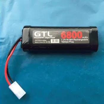 

6800mAh 7.2V NiMh RC Toy Battery Rechargeable Flat Racing Car Replacement Battery for RC Airplane Helicopter Boat