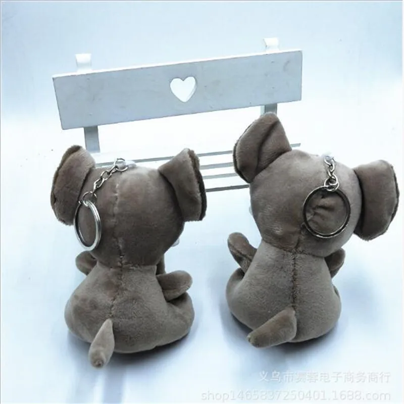 1PCS New 12cm Holiday Gift Cute Elephant Plush Pendant Toys Animal Christmas Gift For Girls&Boys&Childs HANDANWEIRAN