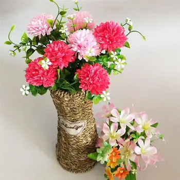 

Flower Basket Home Garden Decoration Flower Straw Basket Flower Vase Home Decoration Accessories