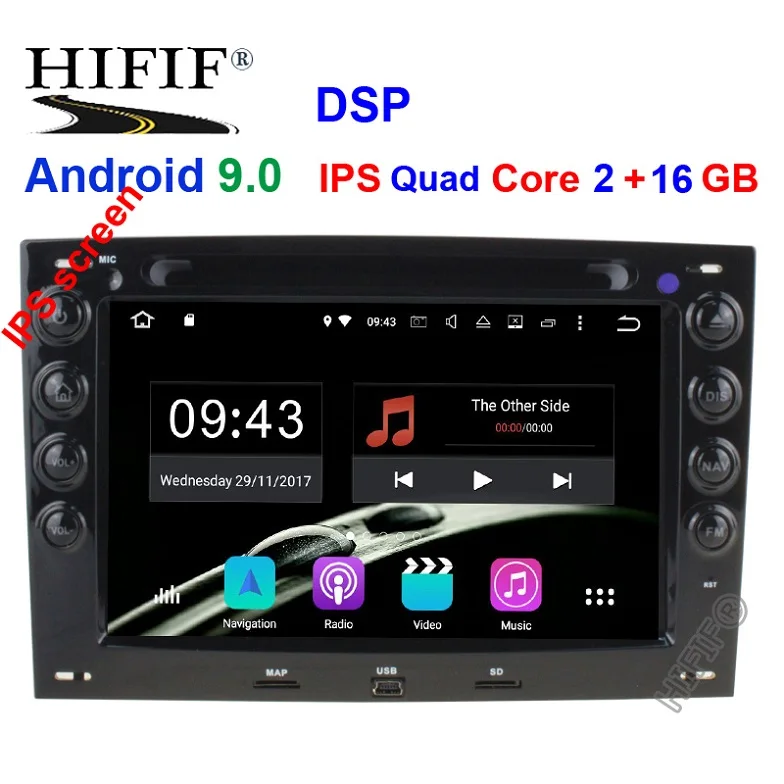 PX30 2GB 16GB DSP Ips 4G+ 64G Android 9,0 автомобильный dvd-плеер для Renault Megane 2 ii 2006 2007 2008 2009 2010 с BT Wifi gps - Цвет: PX30 2GB 16GB DSP
