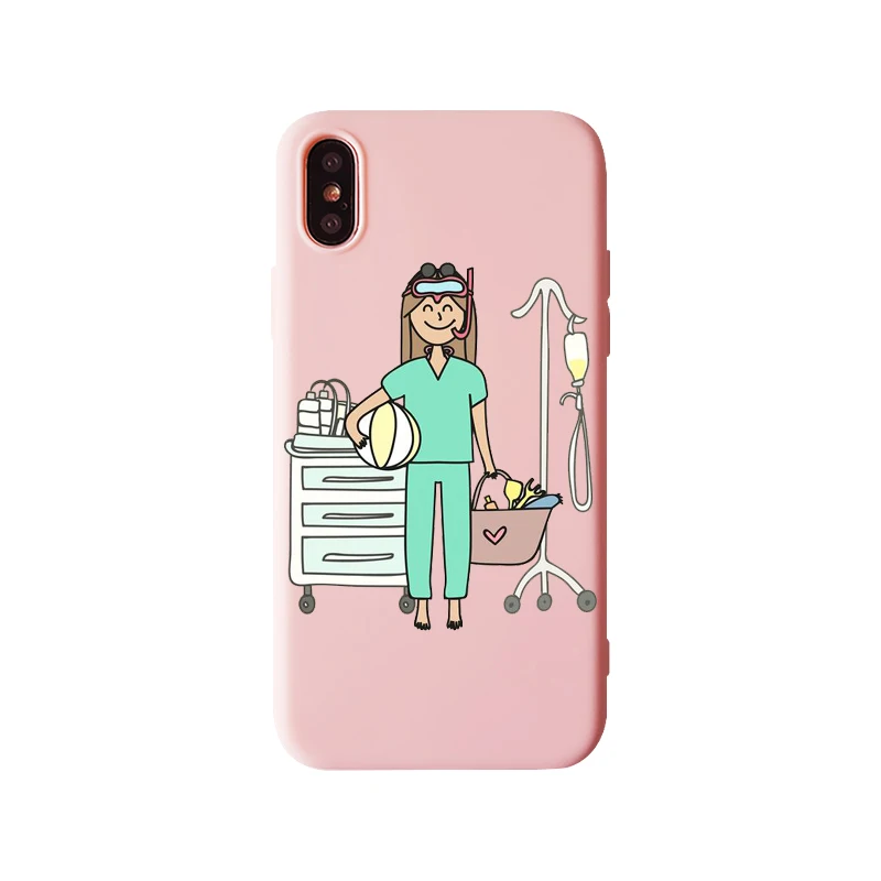 TPU Испания мультфильм медицина Доктор Медсестры модные, мягкие, силиконовые ТПУ чехол для iPhone 11 11Pro XS Max 8X7 6 6S Plus 5 5S SE XR чехол - Цвет: TPU