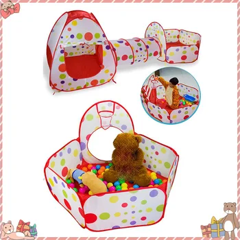 

Children's Inflatable Ball Poor Crawling Tent Game House Tunnel House Crawling Tube Foldable Shooting Pool For Kids Childhood