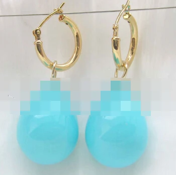 

shitou 00732 Beautiful blue drip sea shell pearl earring discount 40%