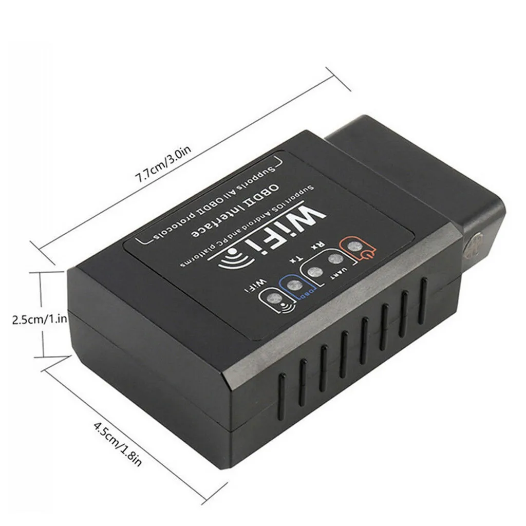 OBD2 OBDII V1.5 ELM327 WIFI 16PIN Автомобильный диагностический интерфейс сканер ST BK адаптер