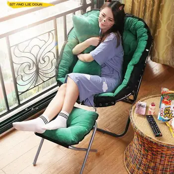

Creative lazy couch chair single tatami simple bedroom living room cute casual folding balcony recliner