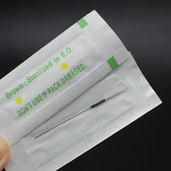 

100pcs Sterilized 0.35x50mm 3RS Permanent Makeup Tattoo Needle For Eyebrow Tattoo Needle Lip Eyeliner and body tattoo design