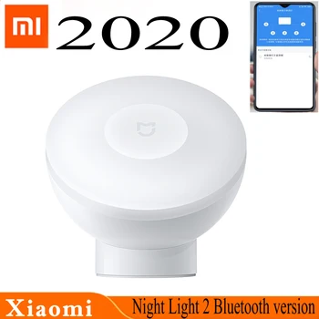 

Xiaomi Mijia Night Light 2 Bluetooth version Magnetic Attraction Night Lamp Adjustable Brightness Infrared Body Sensor LED