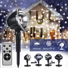 YINUO свет мини-проектор снегопад движущийся снег открытый садовый лазерный проектор лампа вечерние Рождественские снежинки лазерный свет