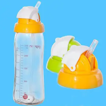 

Babies Wide Mouth Milk Bottle Water Cup Straw Cover Screw Cap Baby Feeding drink cup and bottle accessories