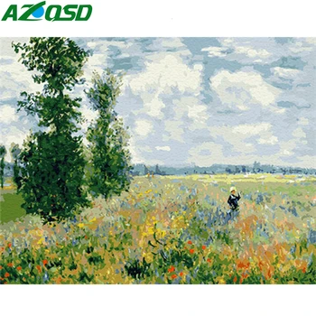 

AZQSD DIY Unframe Paint By Numbers For Adults Landscape Home Decoration Coloring By Numbers Tree Handmade Gift Acrylic Paint