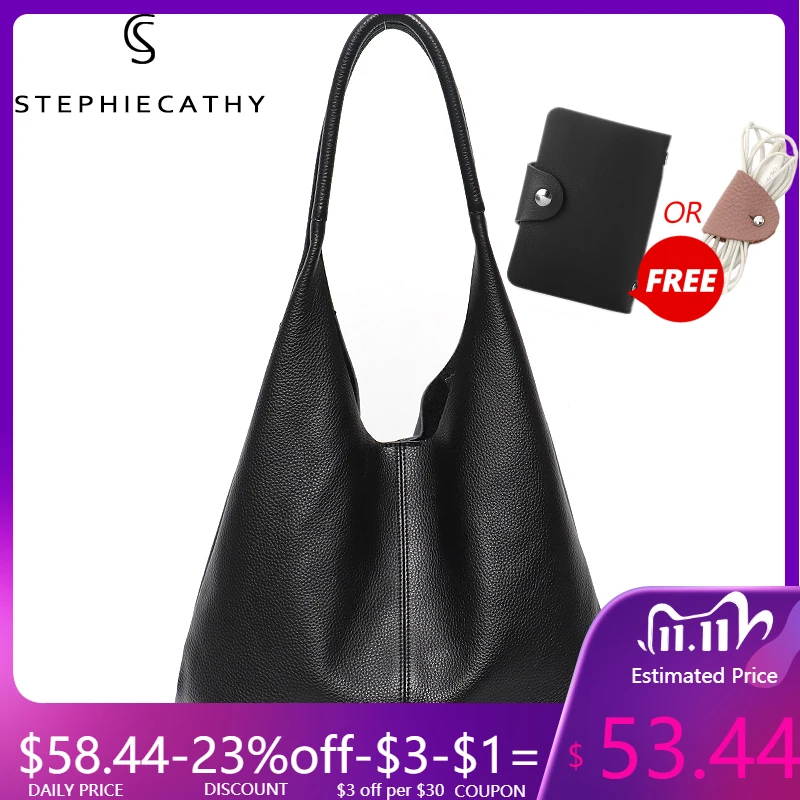 SC High Quality Italian Leather Women Shoulder Bags Large Casual Hobo 2020 Vintage Style Female Luxury Genuine Leather Handbags