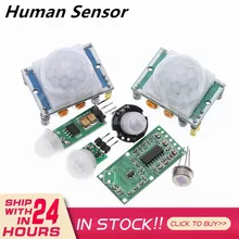 HC-SR501 HC-SR505 sr602 am312 ajustar ir piroelétrico infravermelho pir sensor de movimento humano detector módulo suporte para arduino