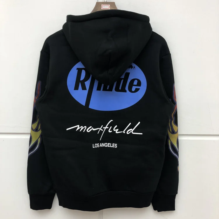 Толстовки высокого качества RHUDE x Maxfield для мужчин и женщин 1:1 RHUDE x Maxfield толстовки пуловер