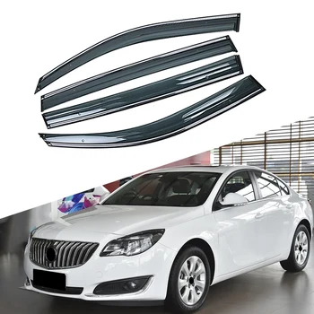 

For BUICK REGAL 2009-2017 Car Window Sun Rain Shade Visor Shield Shelter Protector Cover Trim Frame Sticker Exterior Accessories