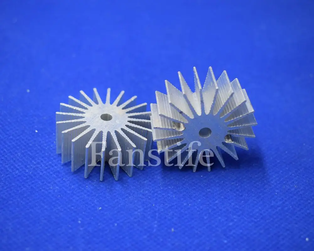 1W 3W High Power Led Star Radiator 36mm Height 14mm Aluminum heatsink