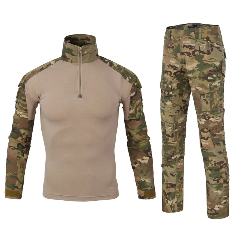 

Tactical Camouflage Military Uniform Clothes Suit Men US Army clothes Military Combat Shirt Cargo Pants Knee Pads