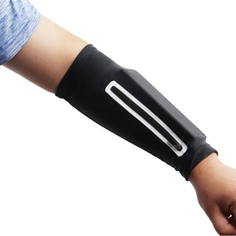1pc Arm Sleeve Bag Breathable UV Protection Protective Hand Elbow Cover Anti-slip Pouch Outdoor Sportswear Running Accessories