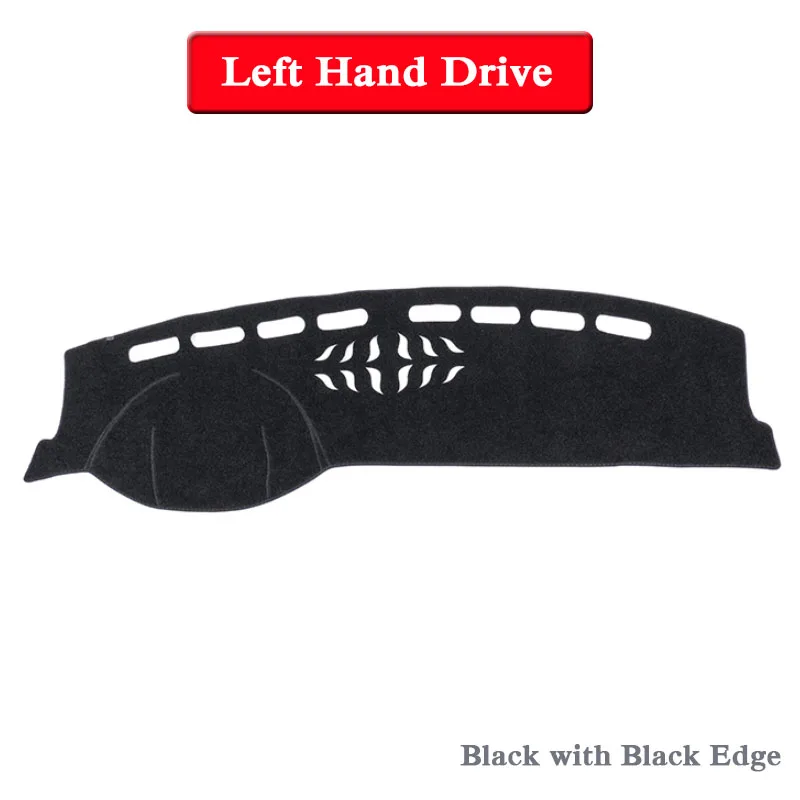 Black Black LHD Автомобильный Стайлинг приборной панели Избегайте света коврик Инструмент платформа крышка коврик Роза для Volkswagen Passat B8 3g-Н. В. LHD& RHD коврик - Название цвета: Black Black LHD