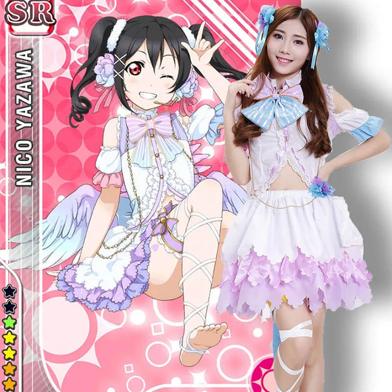 

Anime Lovelive Valentine's Day Yazawa Nico Dress Costume Sonoda Umi Nishikino Maki Honoka Honoka Eli Halloween Cosplay Costumes