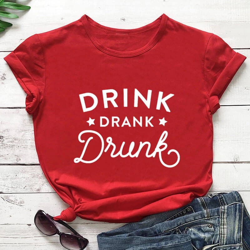 images 4Th Of July Shirts Funny drink drank drunk new arrival 100 cotton funny t shirt women s 4th of july shirt funny 4th of july shirts group drinking shirt