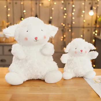 

20cm 30cm cute sheep plush toy stuffed animal plush white sheep soft doll with gift box kids toys birthday gift for child