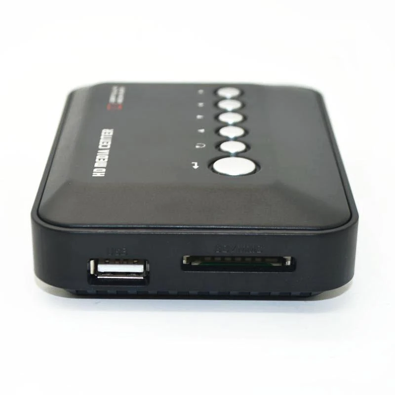 Мини-full HD 1080P медиаплеер с HDMI/VGA/AV/USB/SD/MMC/оптическим выходом EU Plug