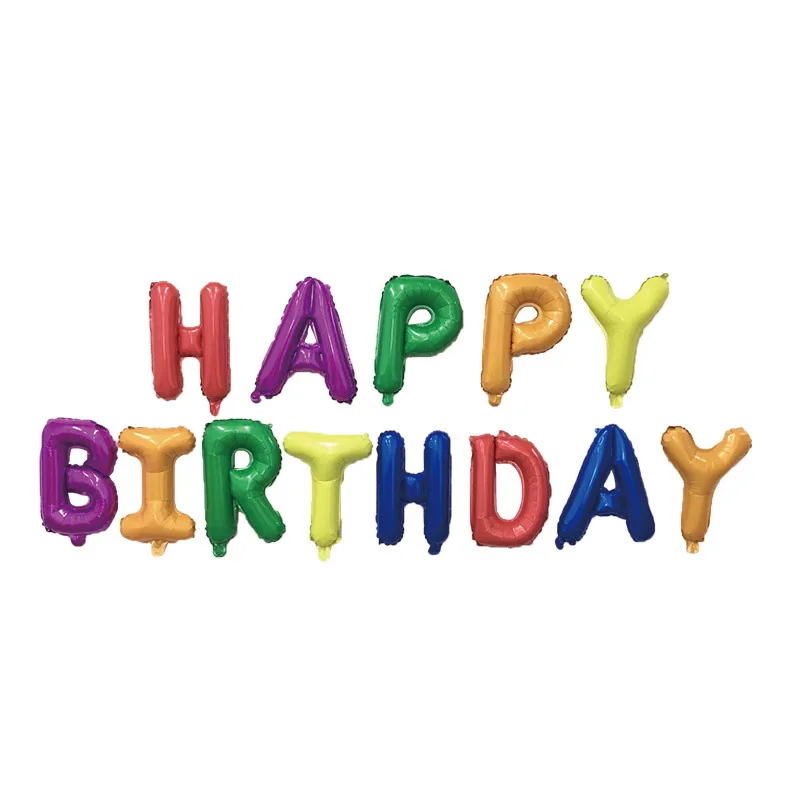 Birthday Happy Balloon Creative Aluminum Film Aluminum Foil Birthday Party Balloon Combo HAPPY Birthday Balloon