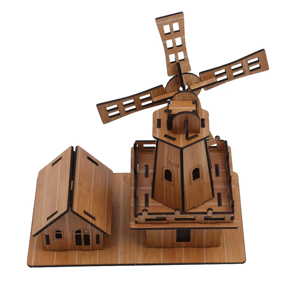 Деревянные игрушки DIY Дом Модель 3d Головоломка Развивающие игрушки для детей развитие мозга головоломки Пазлы для детей игрушки подарки