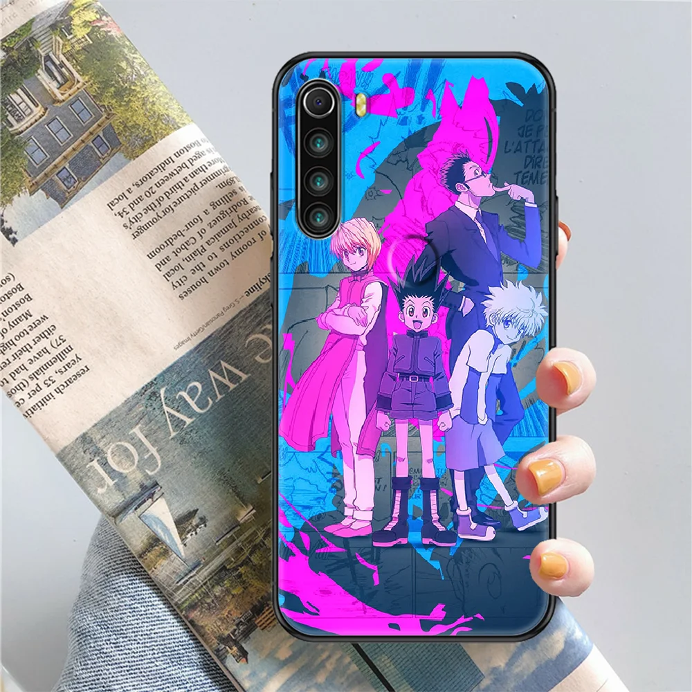 Anime HUNTER×HUNTER Phone case For Xiaomi Redmi Note 7 7A 8 8T 9 9A 9S 10 K30 Pro Ultra black trend funda art cell cover luxury best phone cases for xiaomi Cases For Xiaomi