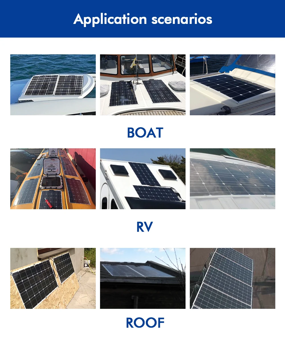 Flexível de Alta Controlador para rv Carregador de Bateria Painel Solar Eficiência 23% Pwm - Barco Carro Casa 12v 24v 100w 200w 300w 400w - Image 5