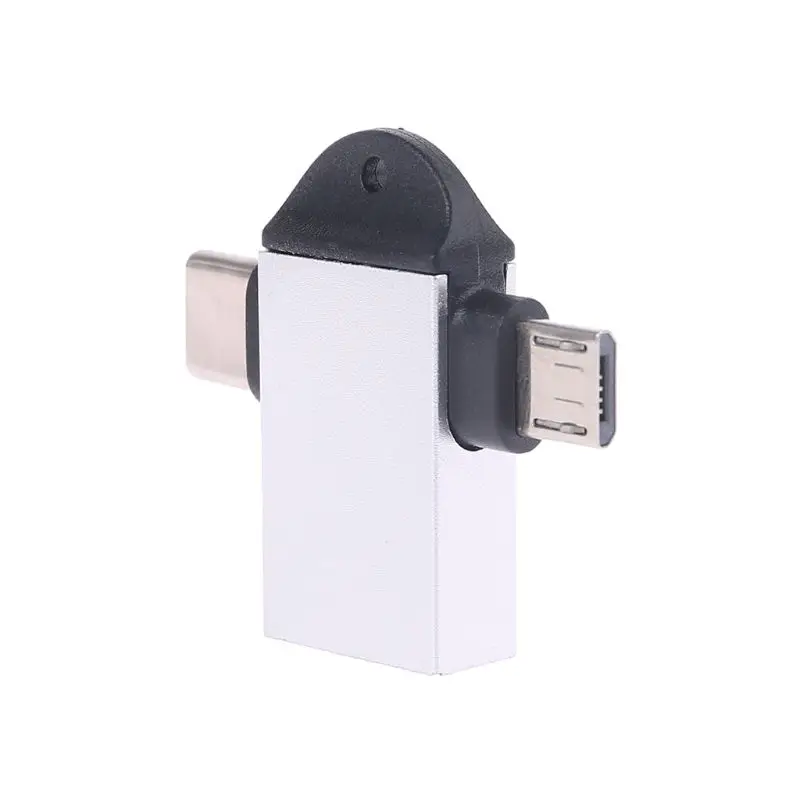 2 в 1 USB 3,0 Micro usb type C адаптер типа OTG C конвертер для Xiaomi samsung USB адаптер Android смартфонов
