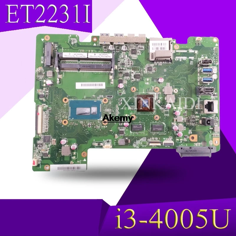 XinKaidi для ASUS all-in-one ET2231I ET2231 ET223 Mainboard материнская плата SR1EK i3-4005U N15V-GM-S-A2 видеокарта |